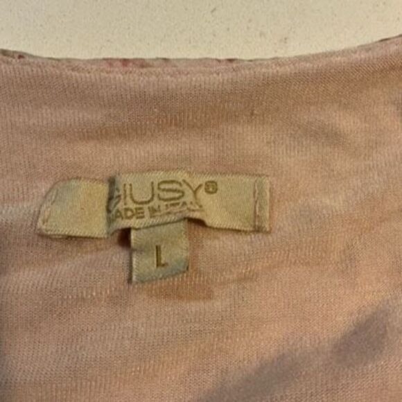 GIUSY 100% Silk Romantic Flowy Top Stretch Lined Made in Italy Cottagecore - Picture 3 of 9